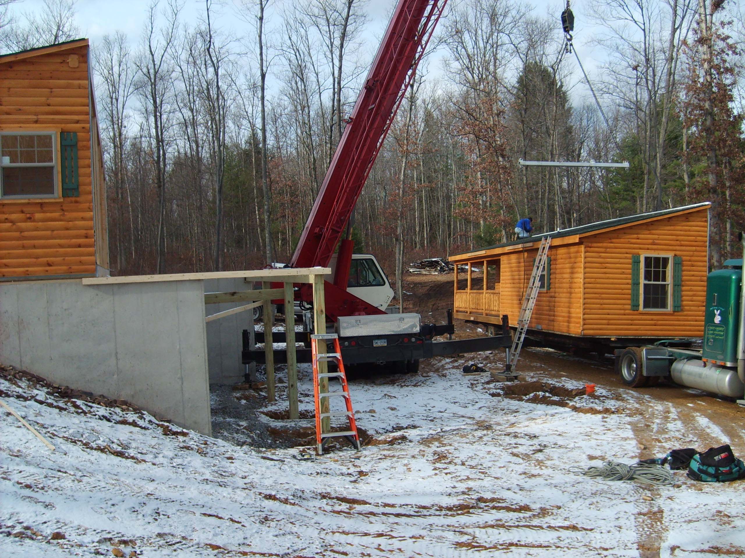 hunting cabin delivery