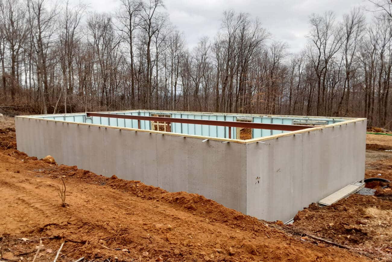 Foundation Modular Log Home in Barto PA