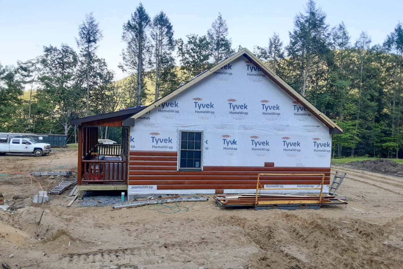 Side elevation Prefab Cabin in Dummerston VT