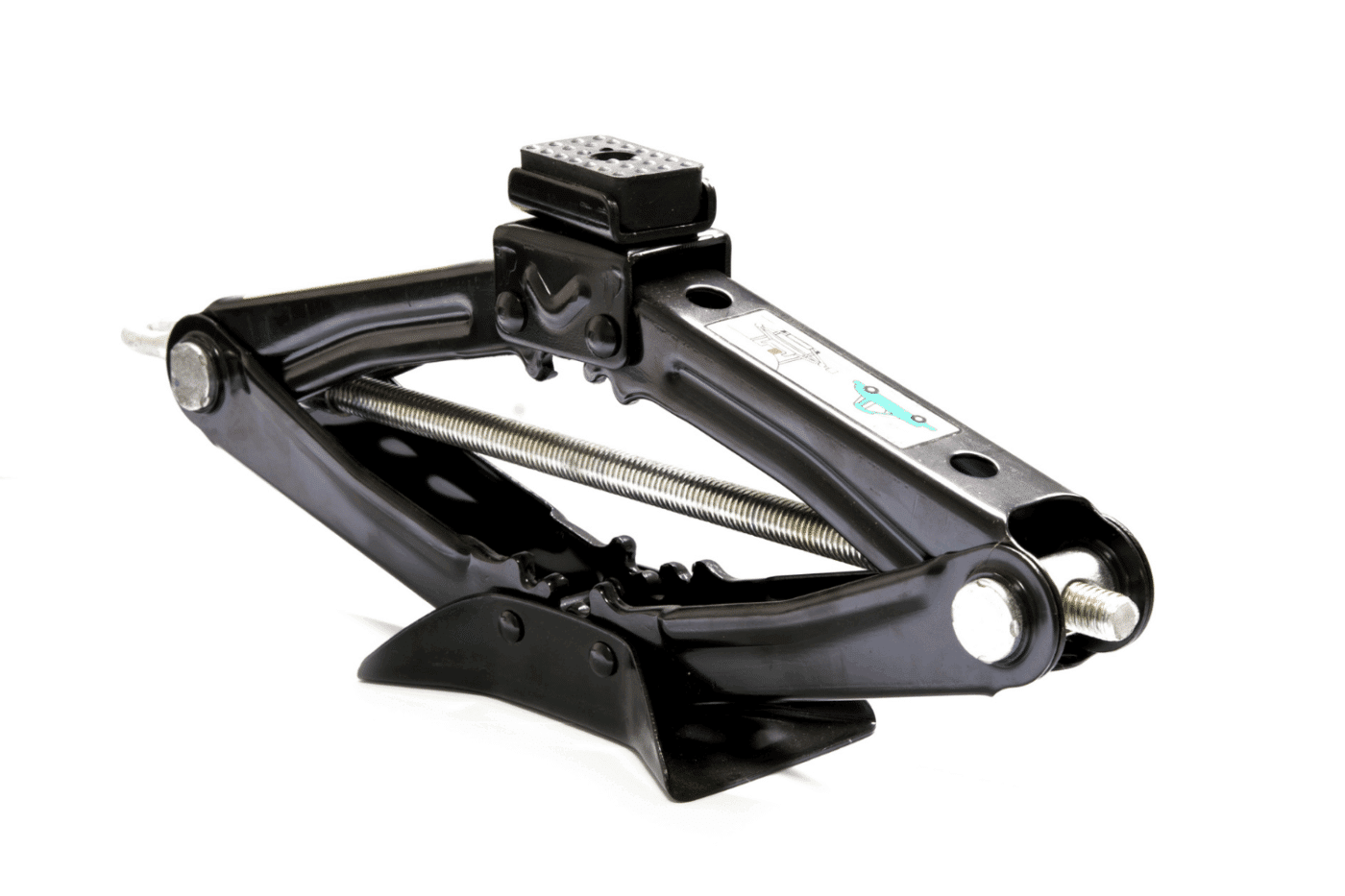 use scissor jacks to lift the tiny home to remove tiny home tire