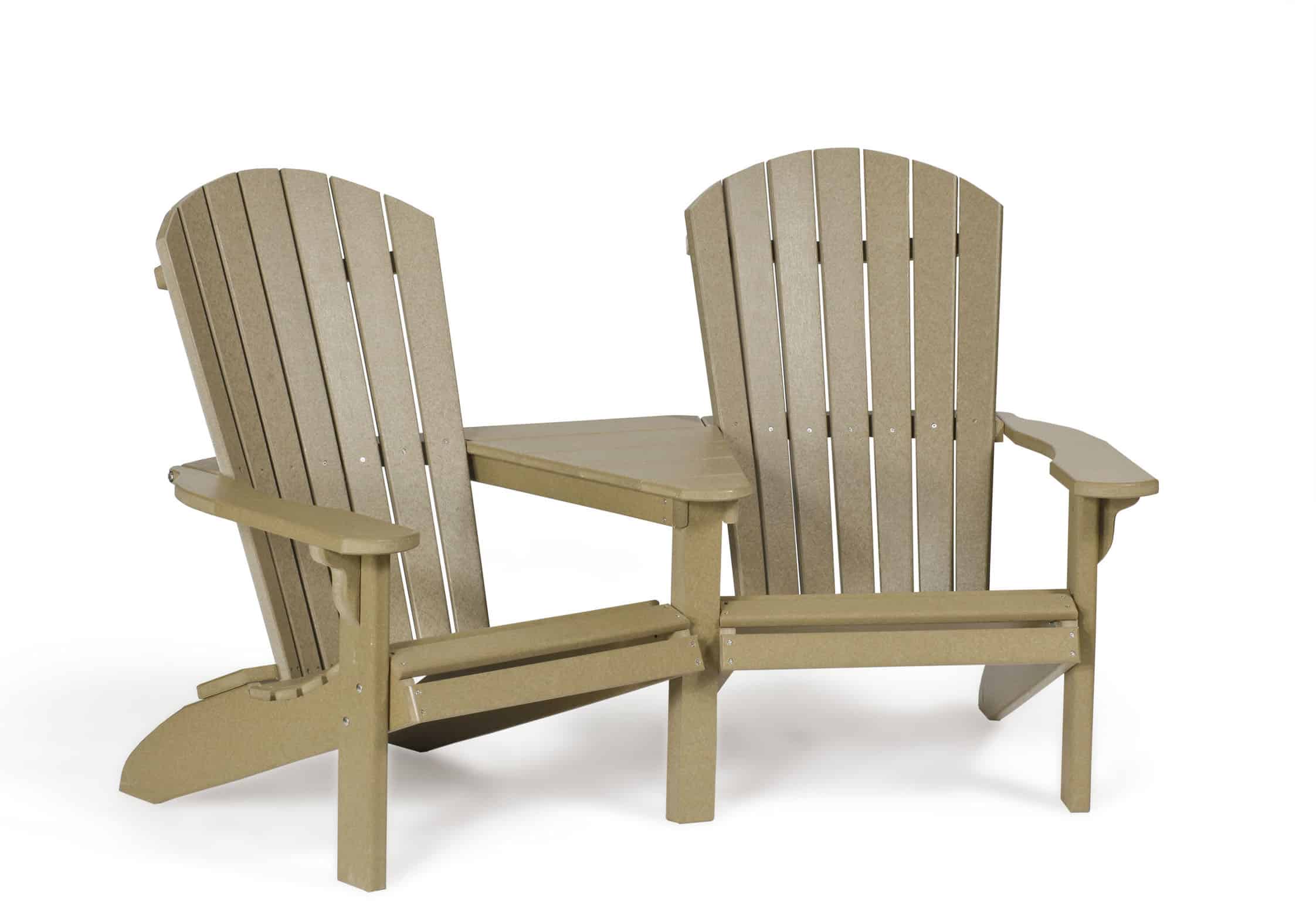 fanback settee poly furniture for cabins