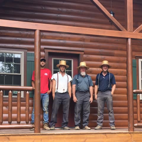 Settler Log Cabin in Massachusetts