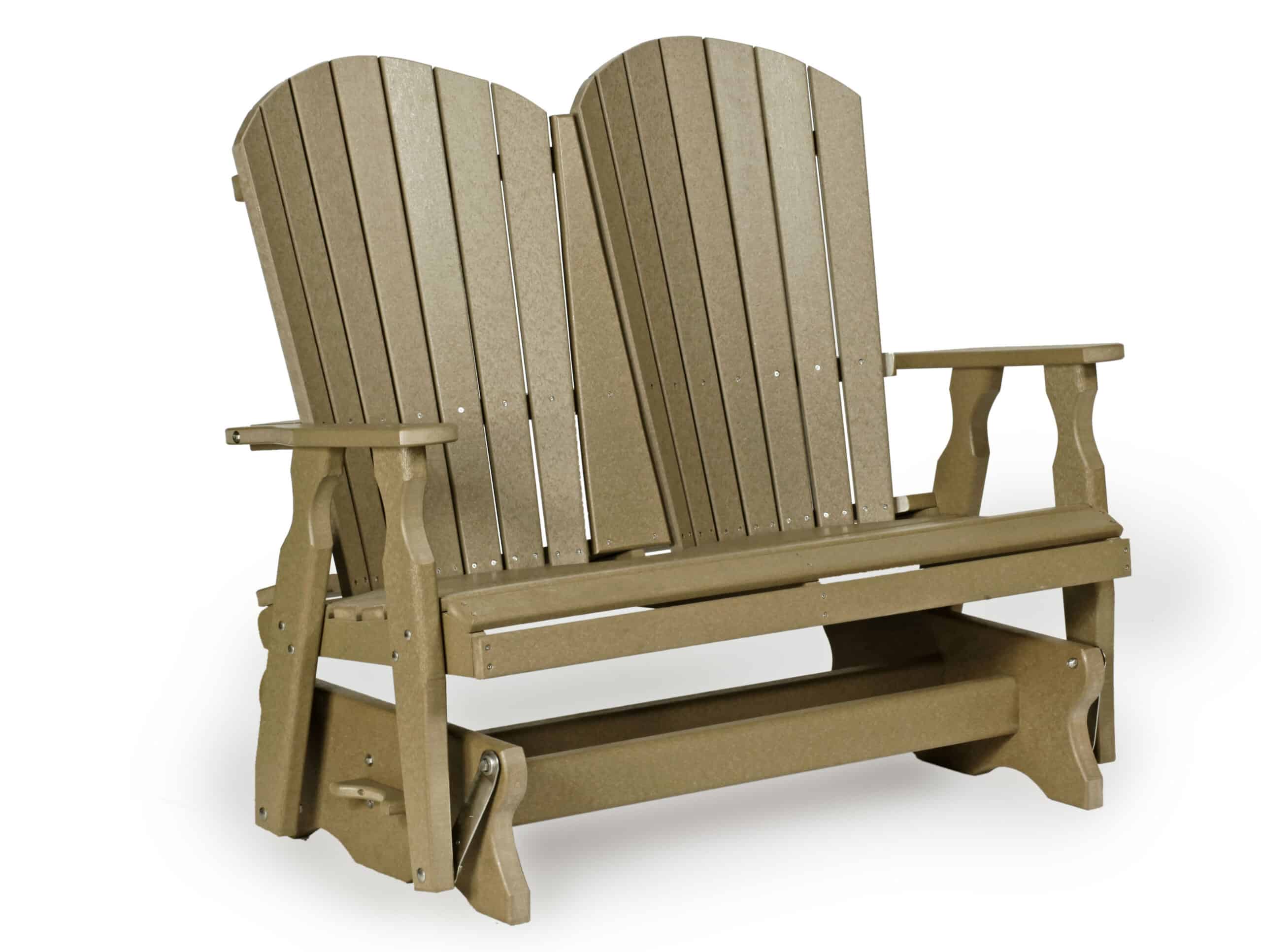 fanback double glider poly furniture for cabins