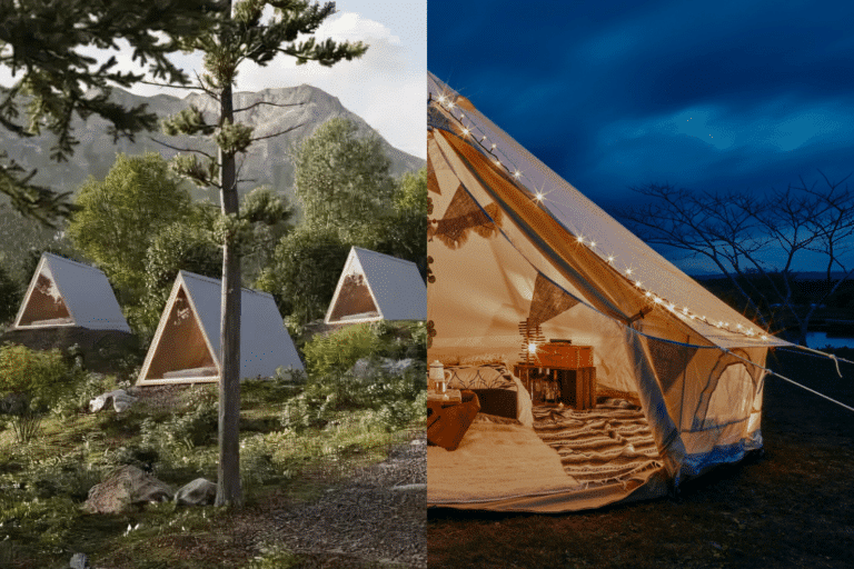 glamping pods vs bell tents