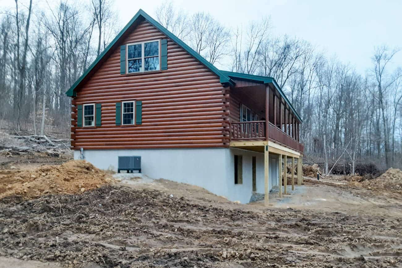 Prefab Log Home in Barto PA