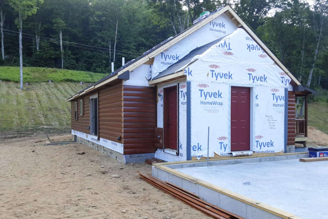 under construction Prefab Cabin in Dummerston VT