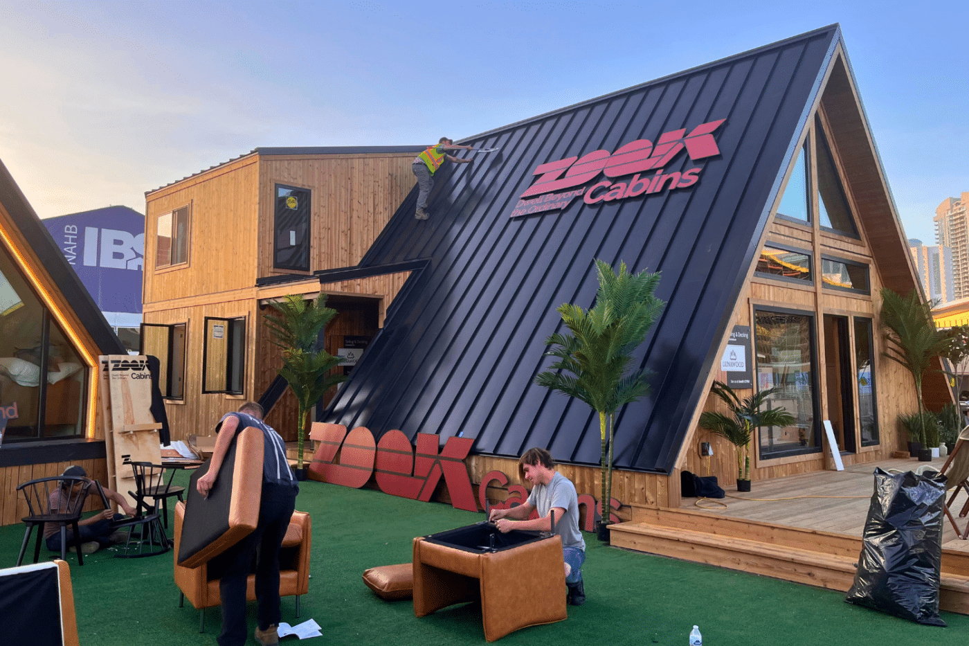 Zook cabins a frame peak on display at IBS 2025