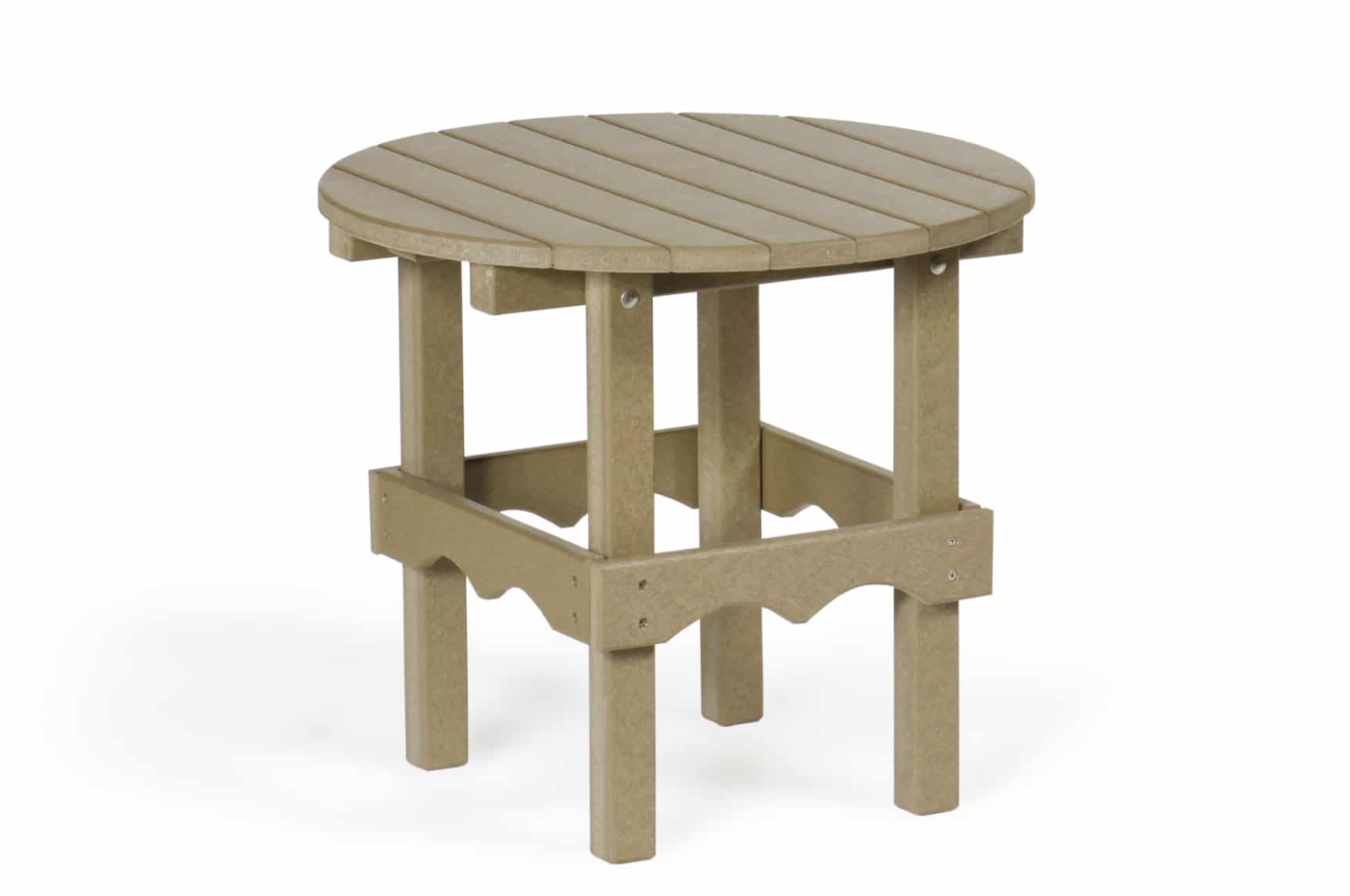 round side table poly furniture for cabins