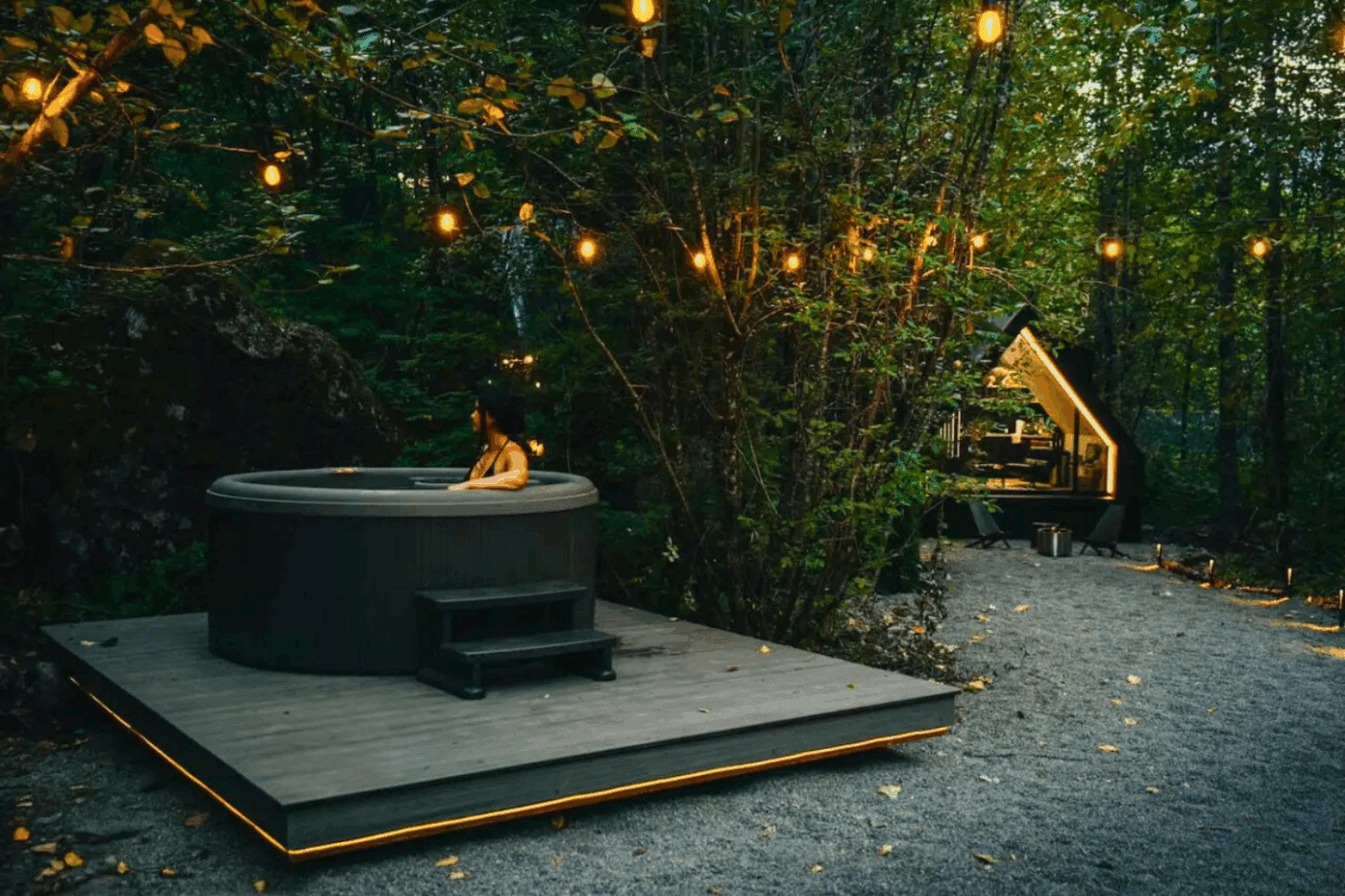 A frame park model tiny home in Skykomish Washington built by Psy Homes perfect for Airbnbs