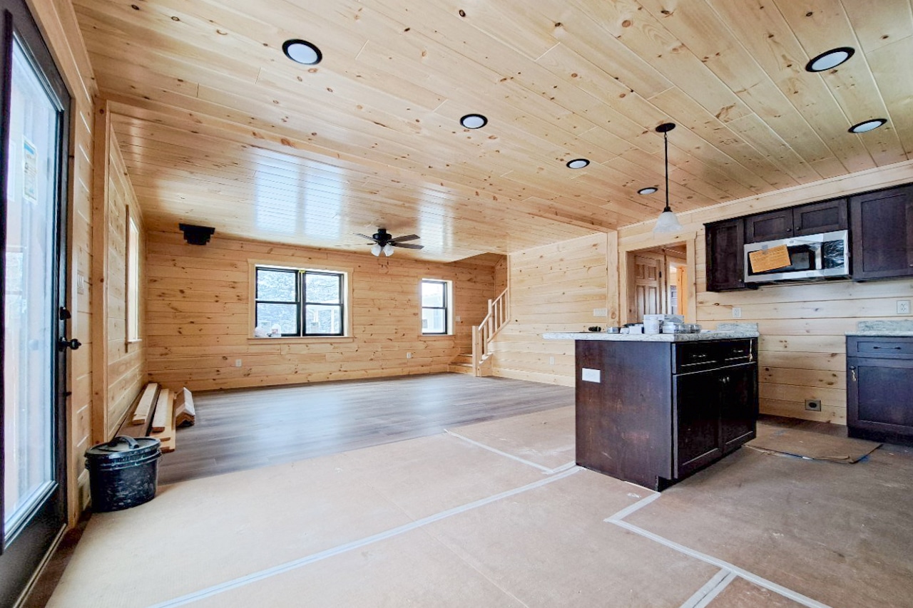 Interior of a Prefab Cabin in Empire CO