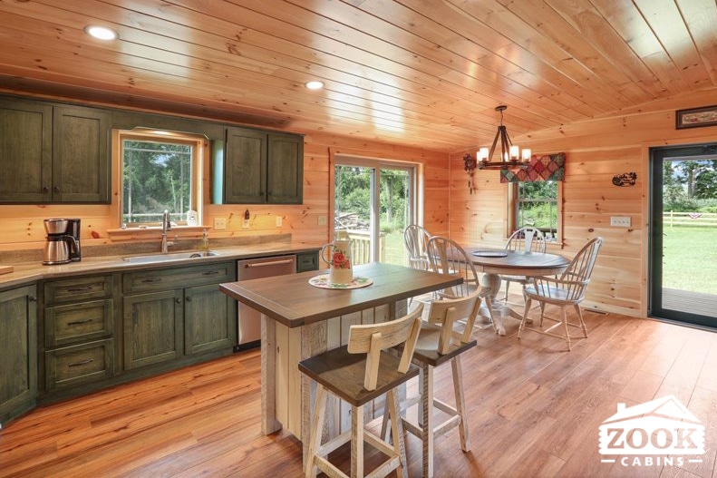 Kitchen in Log Home in Phillipsburg NJ