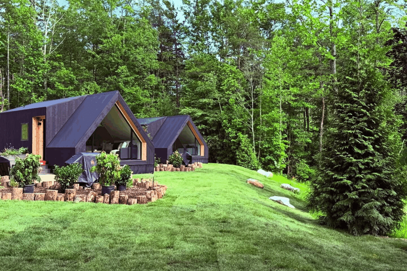 Valley Bear Farmsm A Frame Studios in Balsam Grove NC