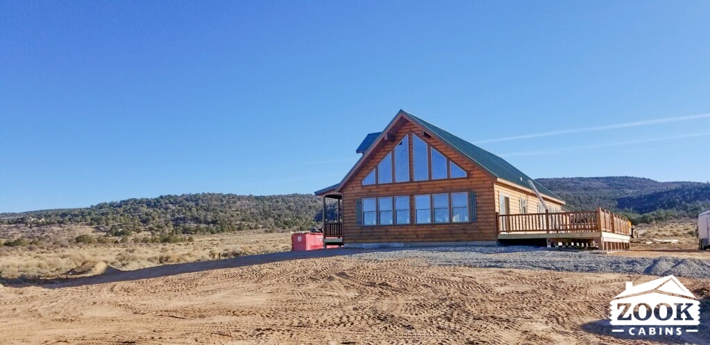 Glacier Log Cabin and garage in Glade Park CO