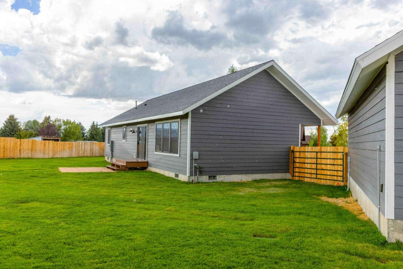 Backyard of Modern Cabin in Victor ID