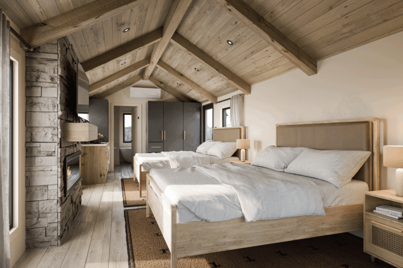 Denali Park model tiny home with two Queen Beds Built and Designed By Psy Homes in Gap Pa