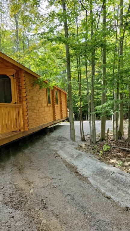 Lakeview Log Park Model in Canaseraga NY 1