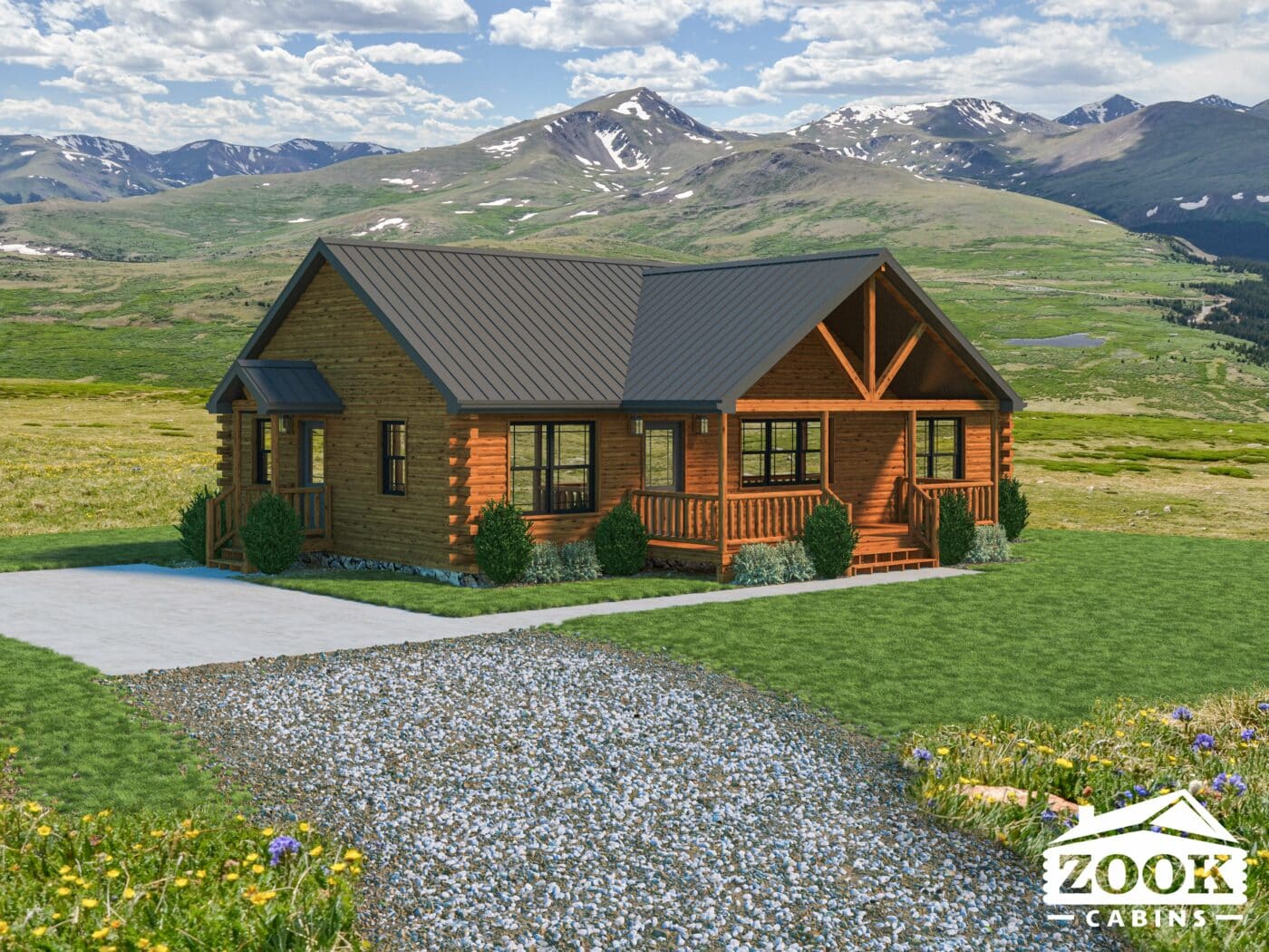 Sunset Ridge Log Cabin, Log Cabin Modular Homes