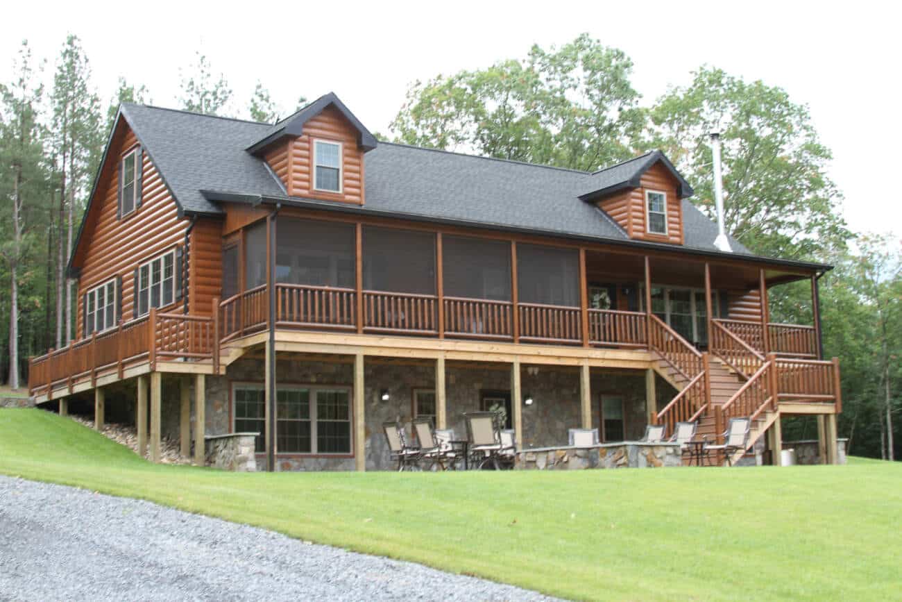 4 bedroom log home