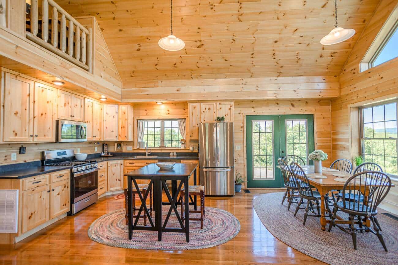 Kitchen Log Home in Middlebrook VA
