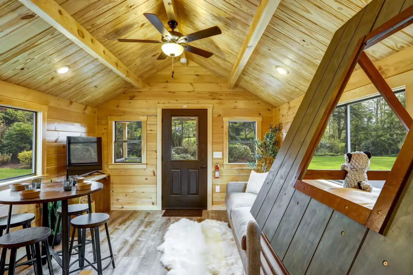 1 bed 1 bath Studio Log Park Model