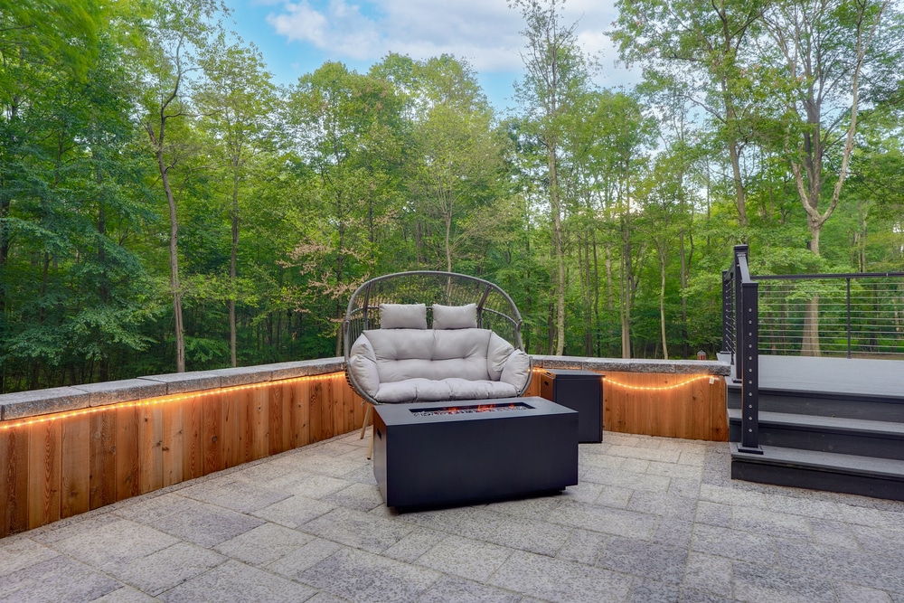 patio area of huntington pa a frame park model