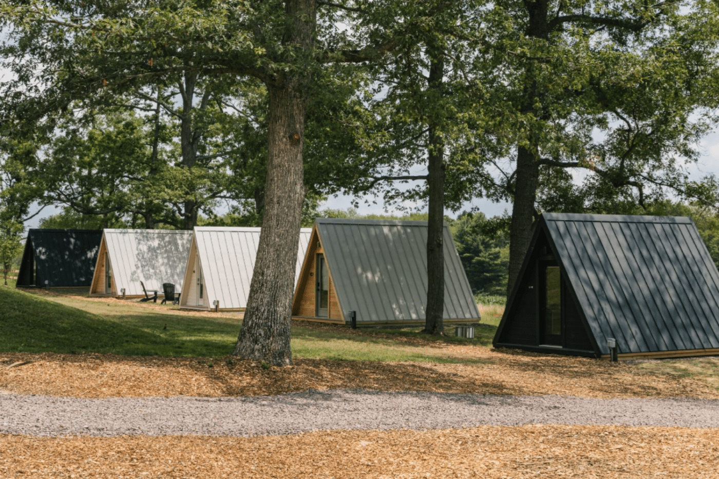 modern camping pods for glamping in pa