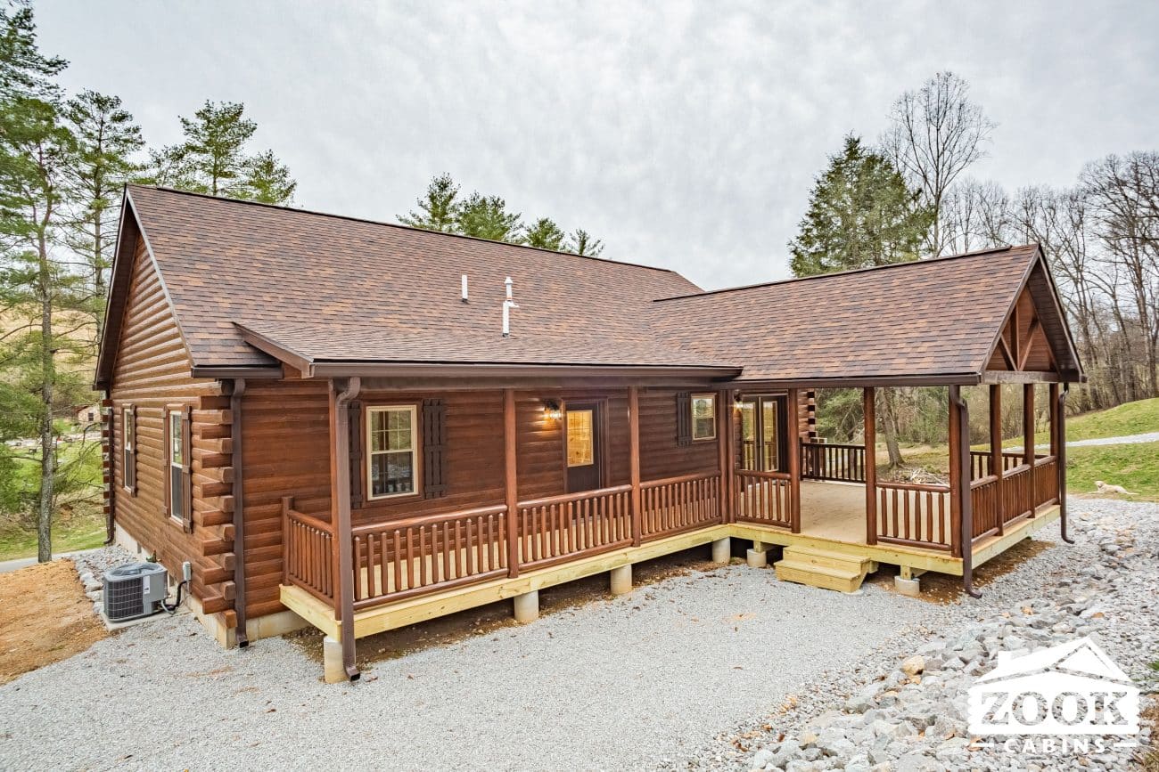 prefab log cabin in la follette tn