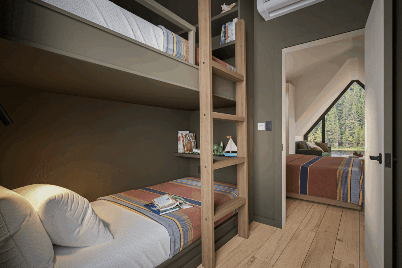 A Frame Bunk Bunk Room