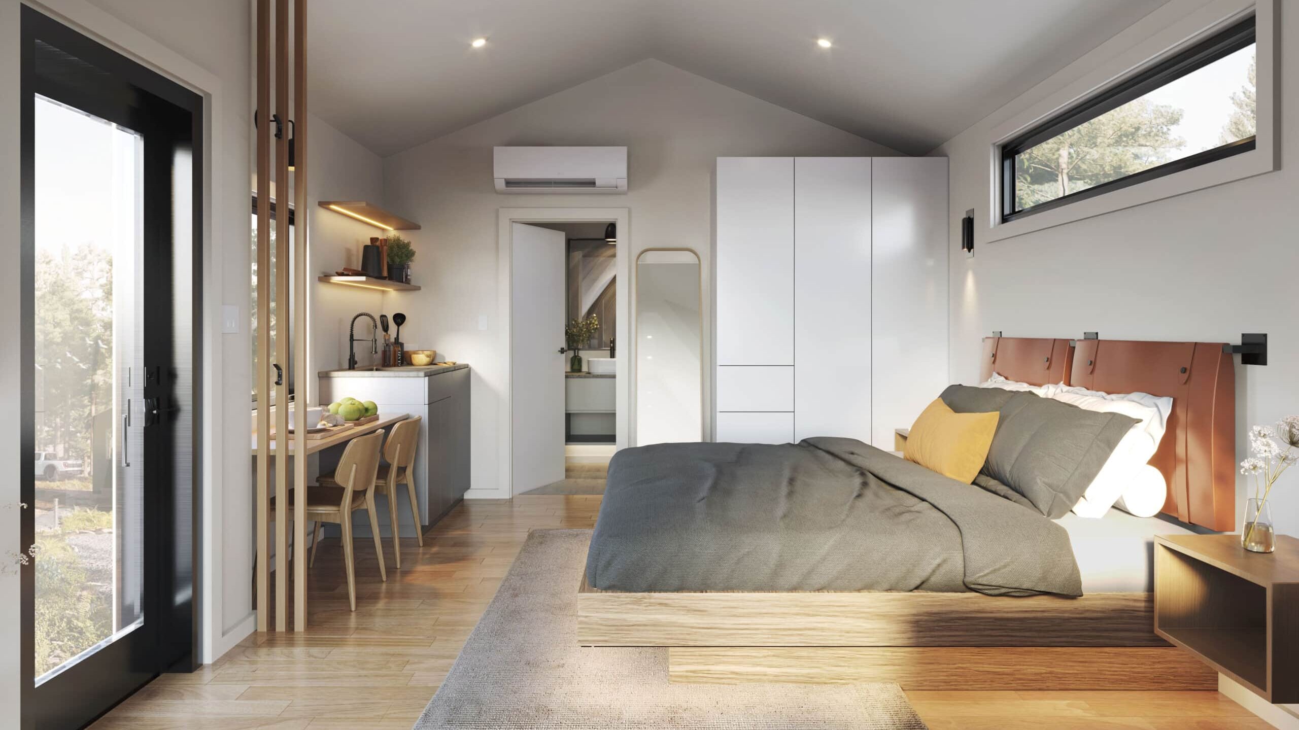 A Frame Studio Park Model Interior