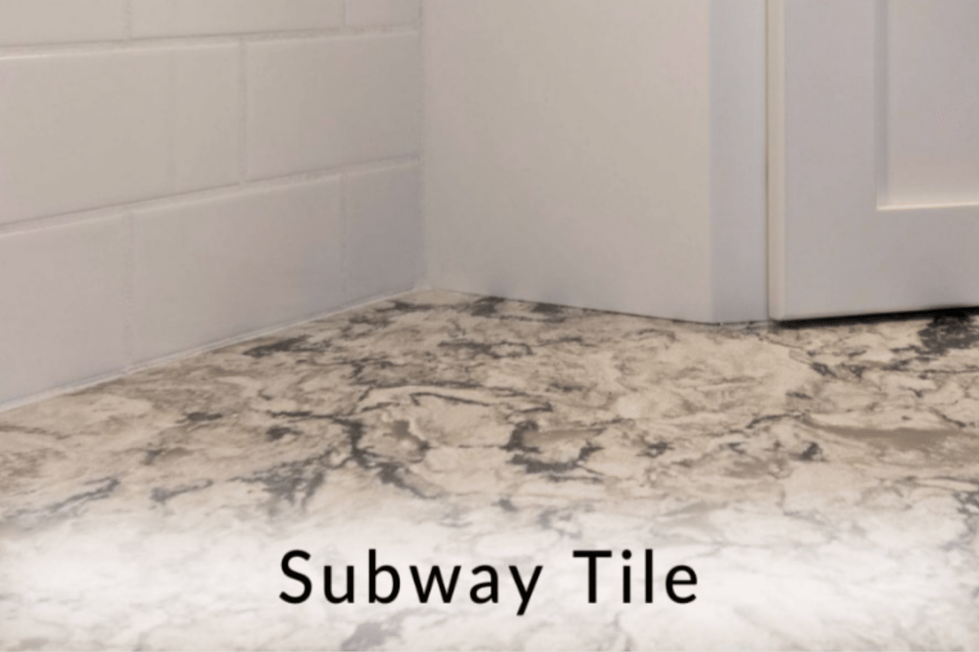 subway glossy white kitchen backsplash and shower walls