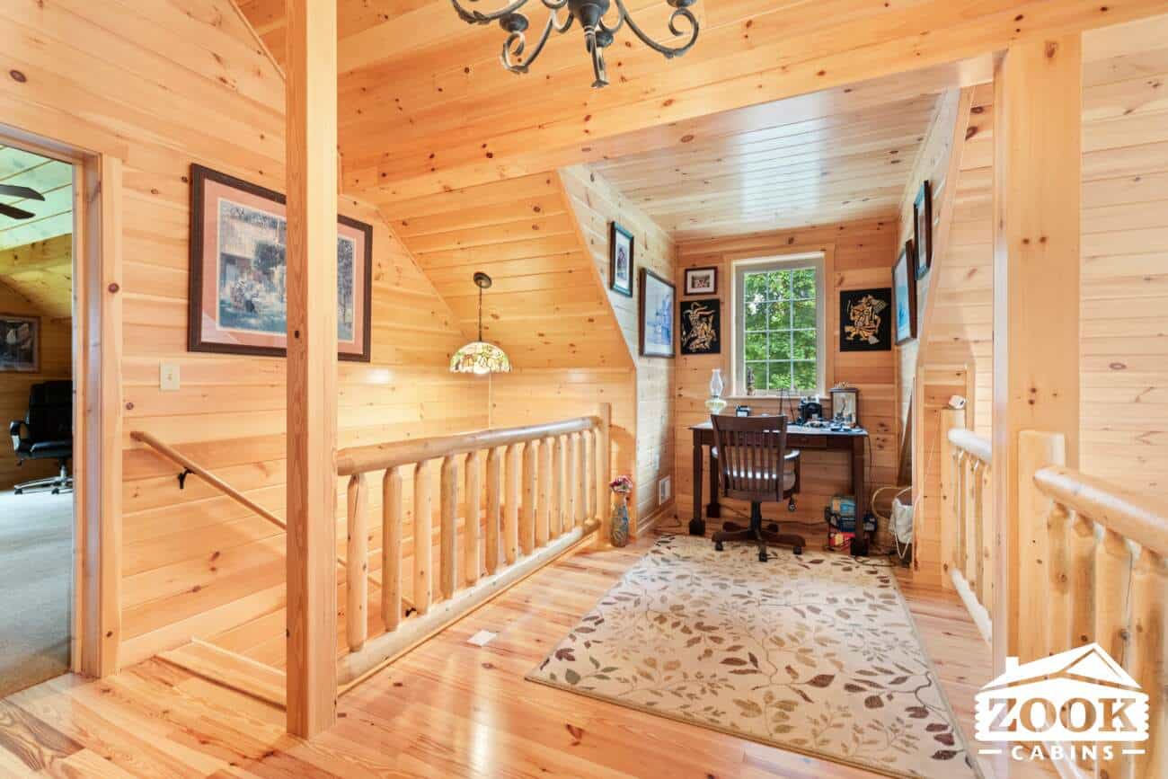 upstairs landing in prefab cabin
