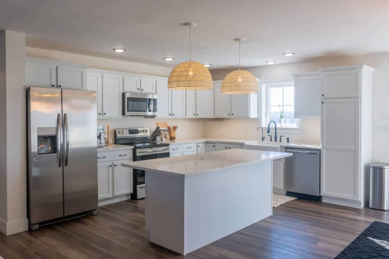 lovely kitchen modern cabin interior