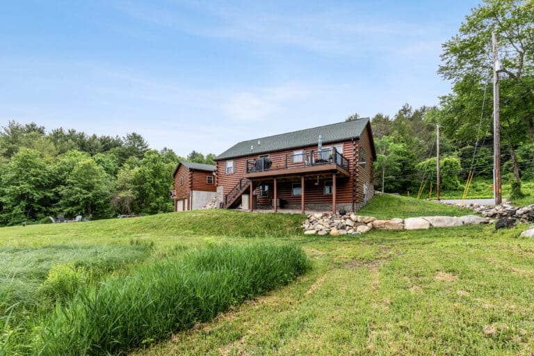 Frontier Log Cabin in Monson MA 1
