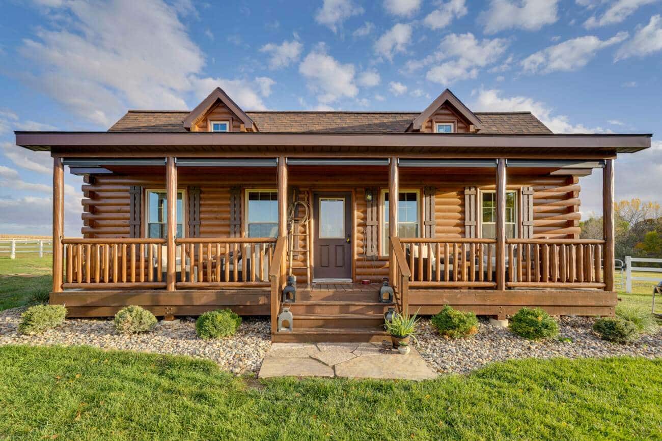Front Porch Prefab Cabin in Adel IA