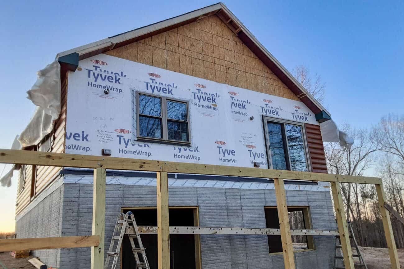 Deck construction Modular Cabin in Woodford VA