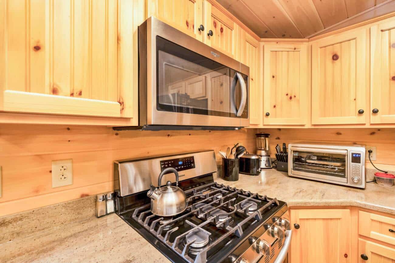 Wood cabinetry in Log Home in Cullowhee NC