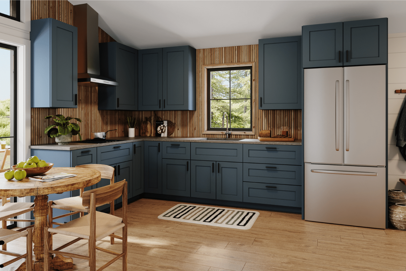 Two Pines Custom Kitchen With Shiplap and Luna