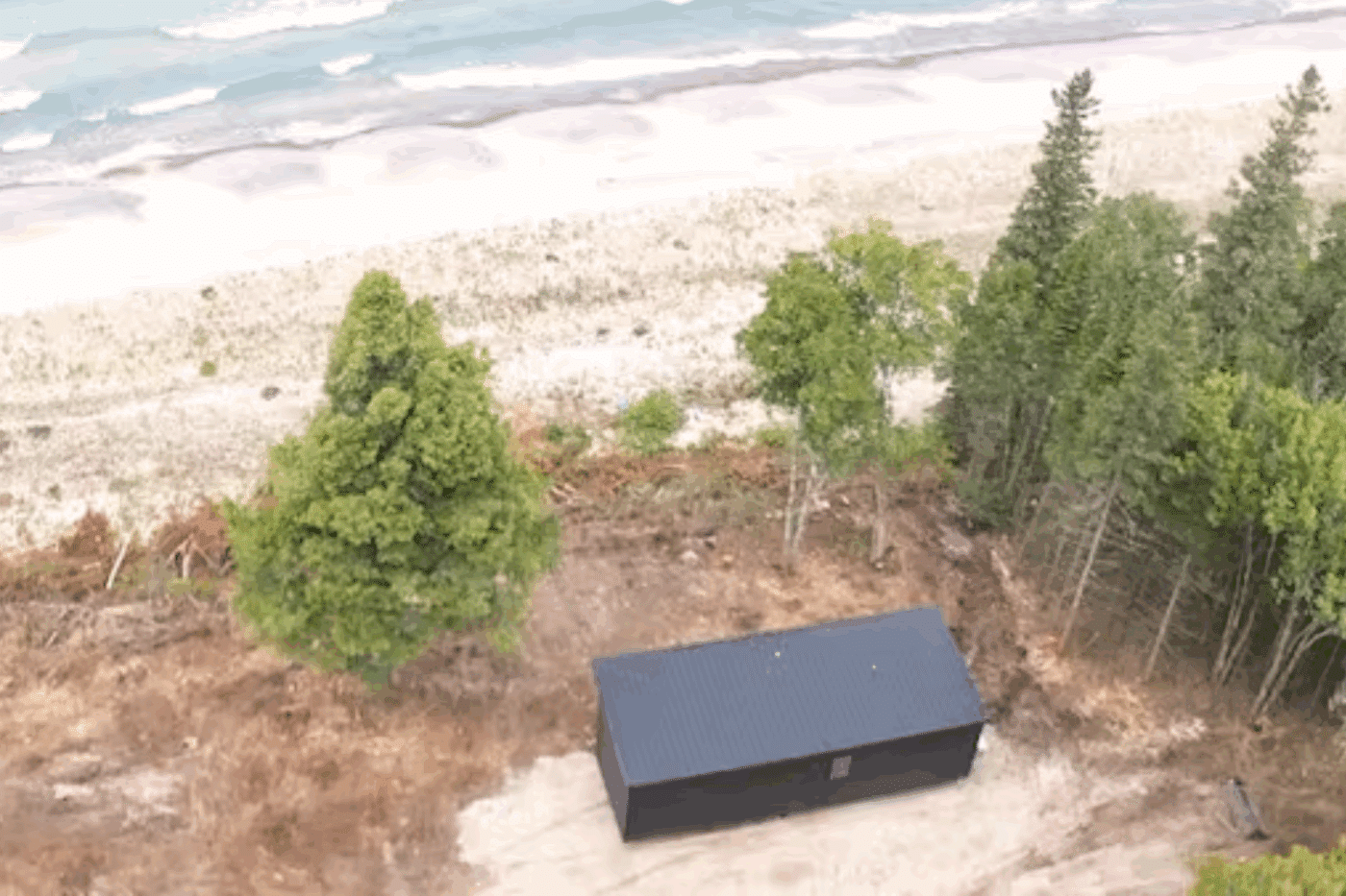 Alpine park model in Newberry Michigan with lake beachfront views