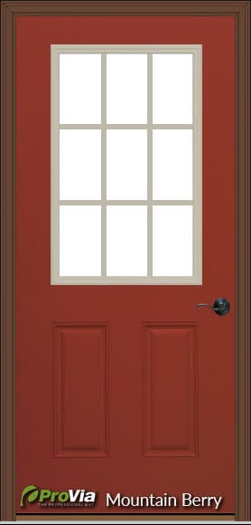 prefab log cabin entry door mountain berry