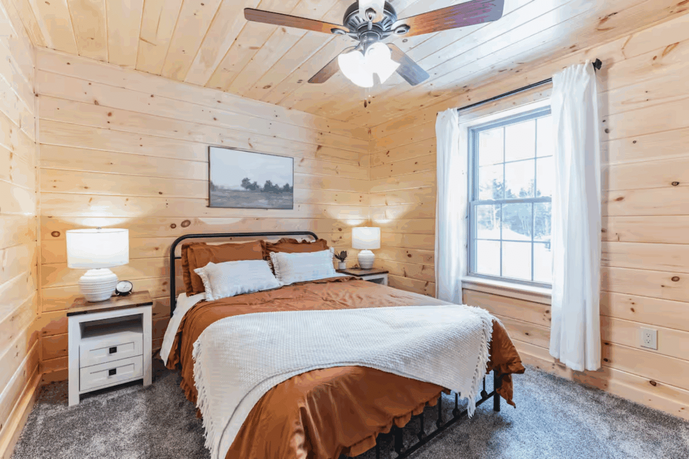 Third Bedroom of Mountaineer Deluxe in Sarnac Lake New York