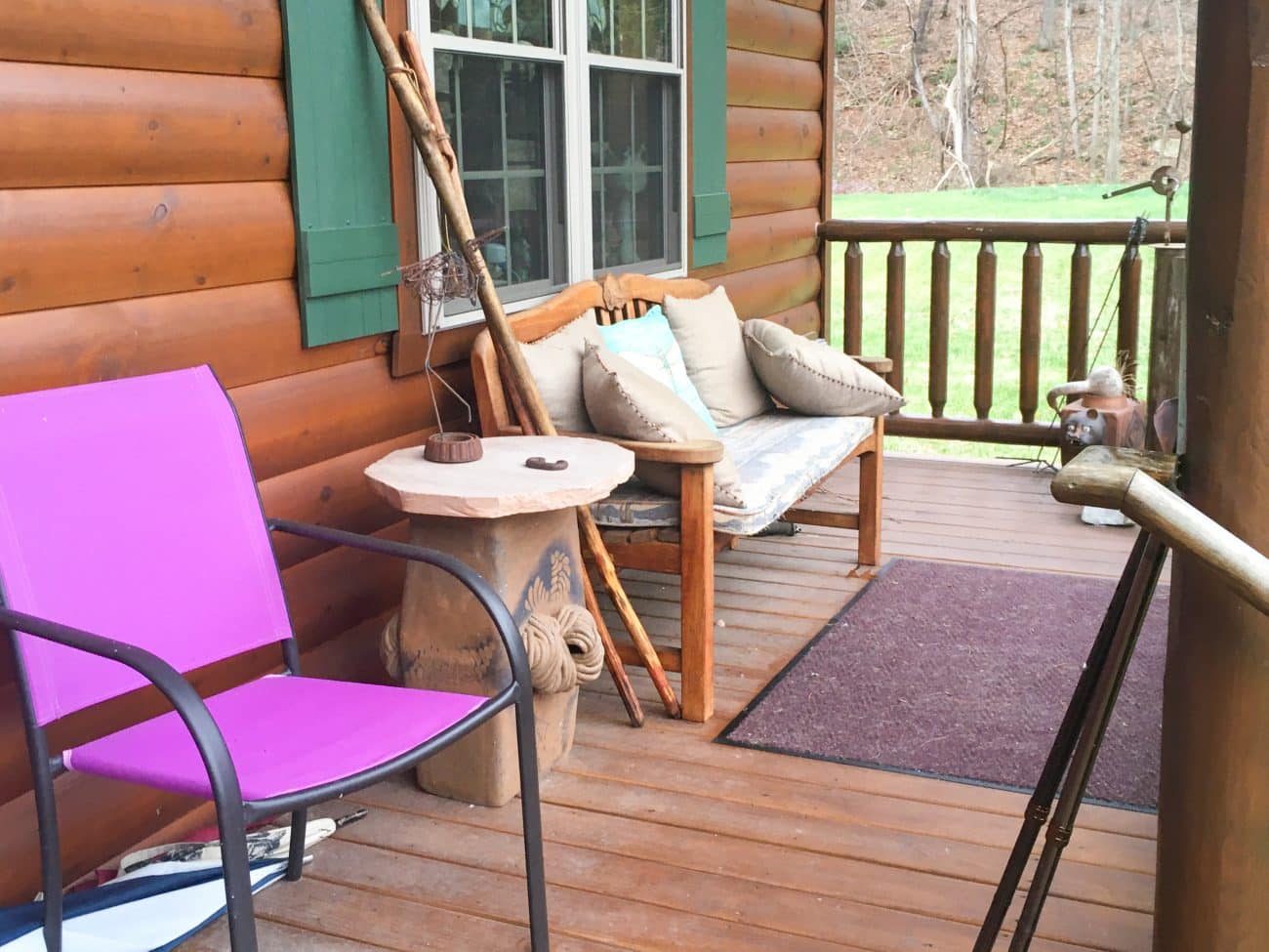 Settler Log Cabin modular home in Massachusetts