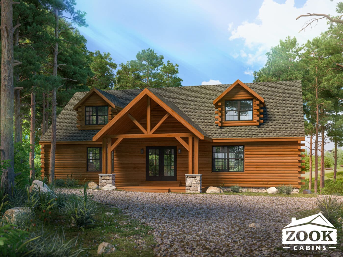 front facing view of the canyon lodge