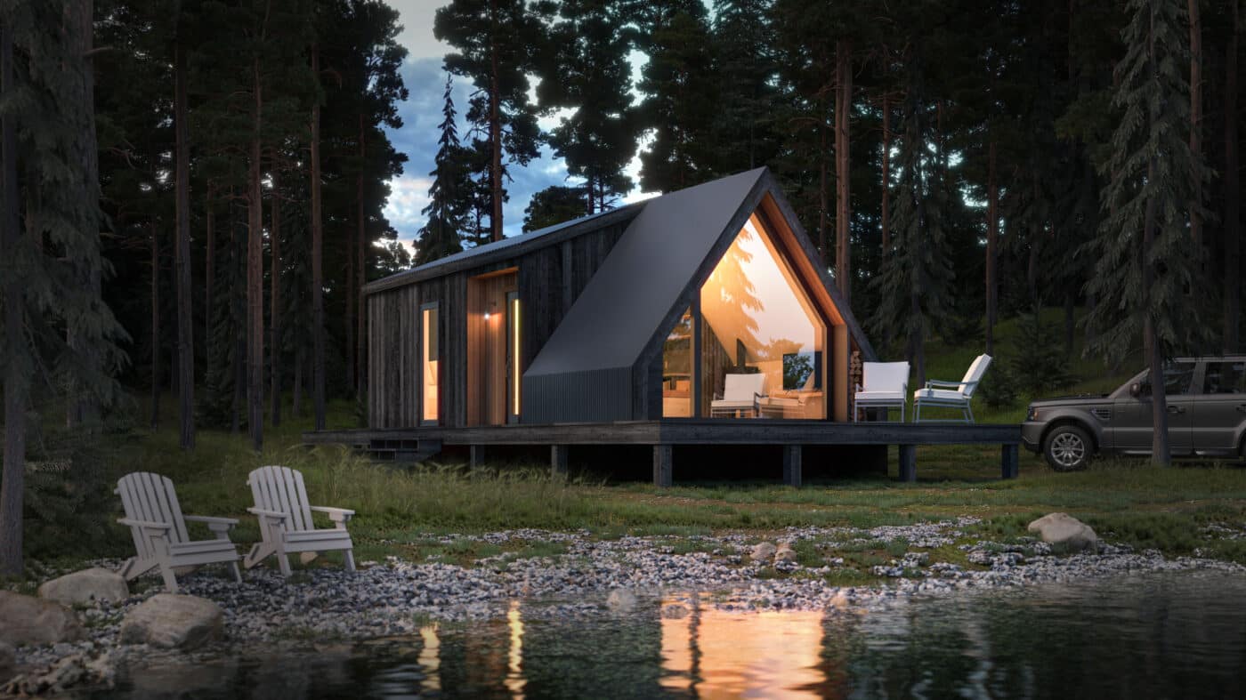 A park model with lots of tiny living ideas.