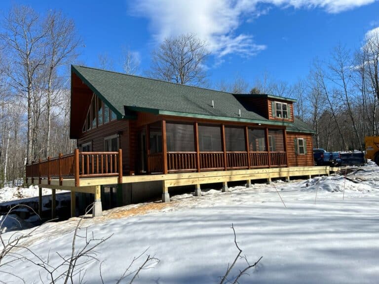 Chalet Log Cabin in Au Sable Forks NY 1