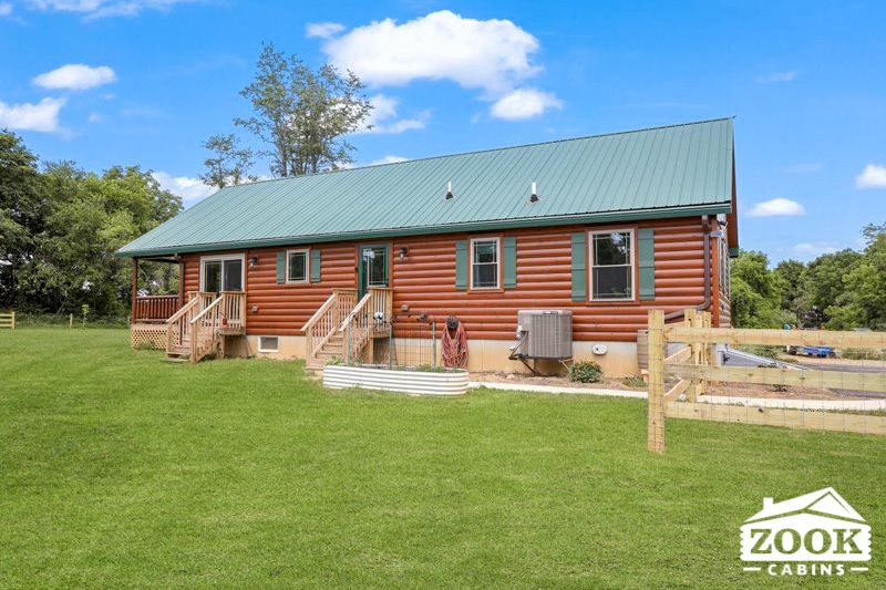 side elevation of log home in phillipsburg NJ