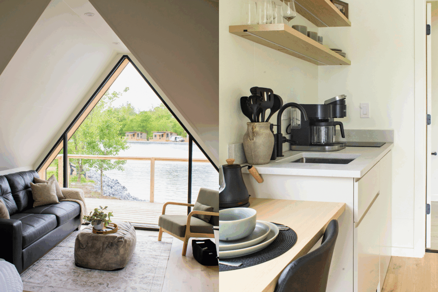 A frame park model studio built to ADA compliance at Red Run Resort in Lancaster Pa