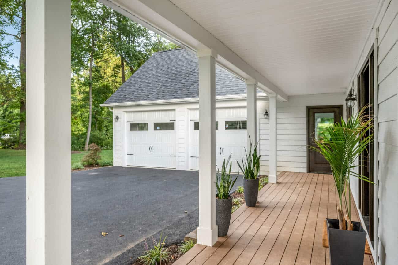 Homestead Modern Cabin Front Porch