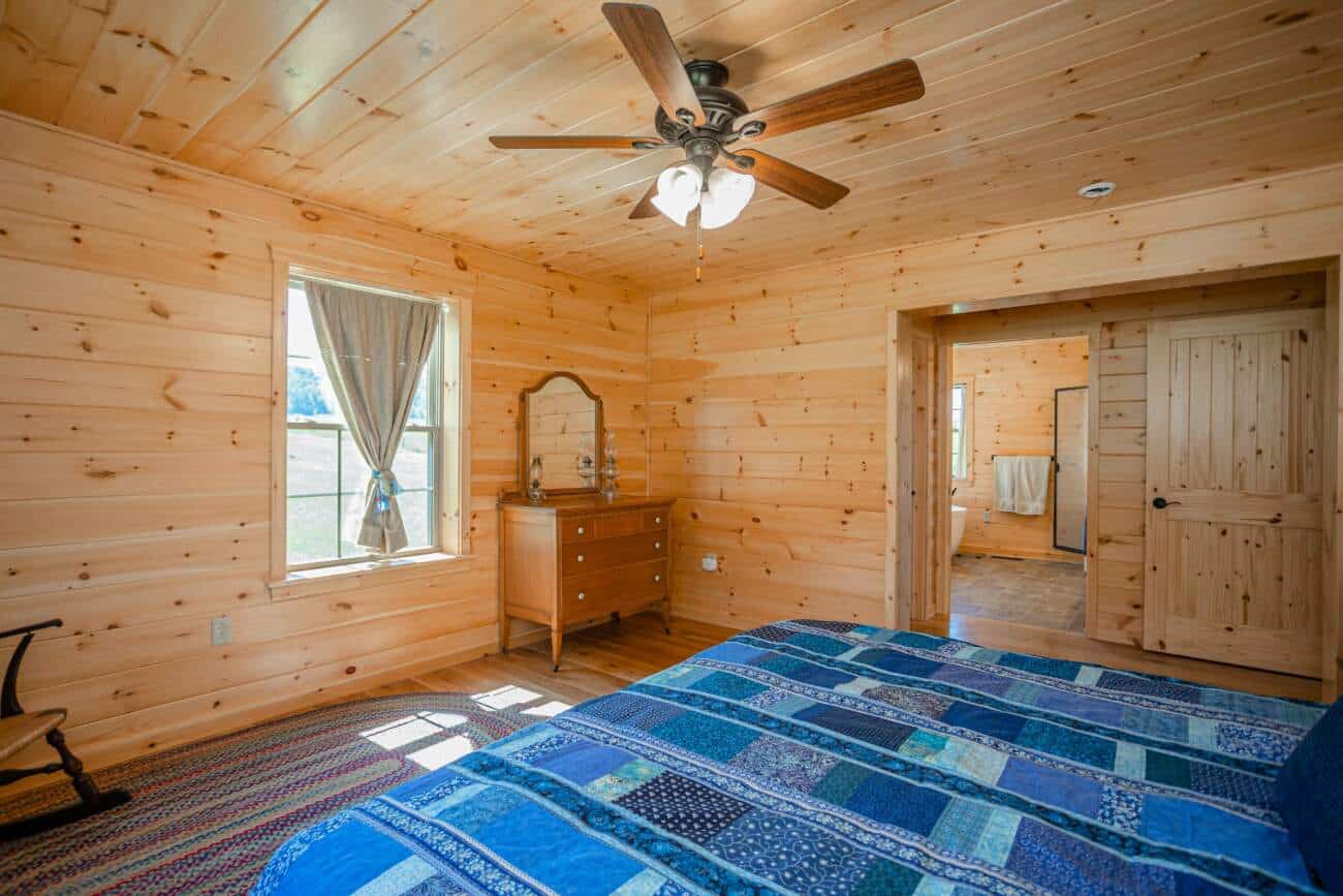 Master in Log Home in Middlebrook VA