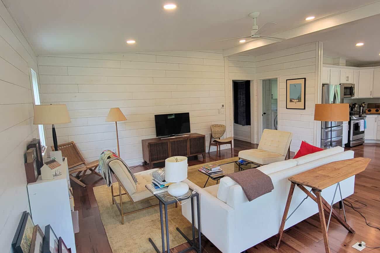 Modern farmhouse cabin great room