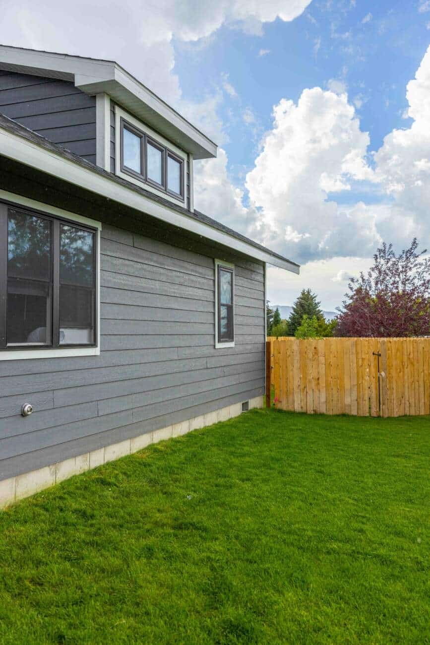 Dormer with windows on Modern Cabin in Victor ID